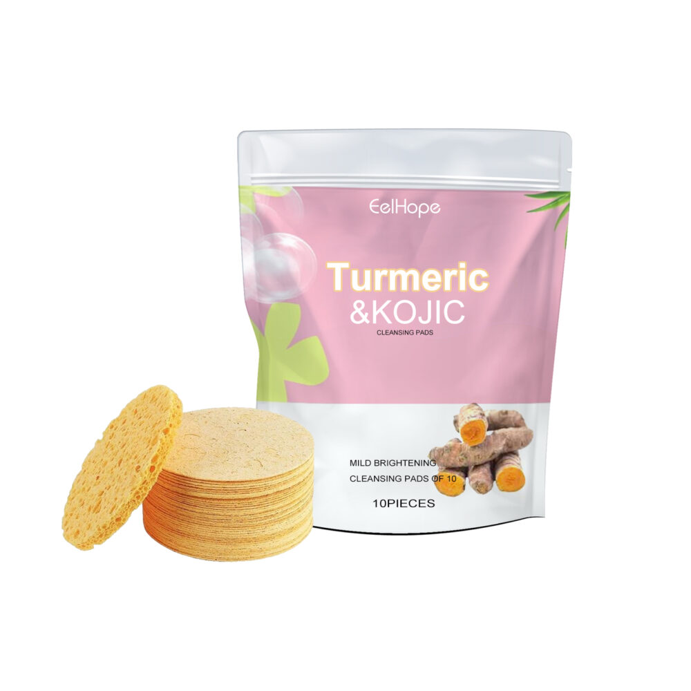 Turmeric & Kojic Cleansing Pads, Deep Clean Delicate Pores Reduce Acne Spots Facial Skin Brightening #JL05-w13189190 - Image 9