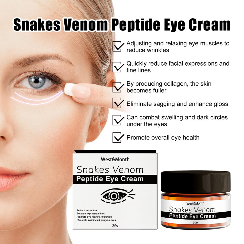 Snakes Venom Peptide Eye Cream, Lightening Eye Bags, Dark Circles, Firming Eye Skin, Hydrating Eye Cream #JL05-w13130655