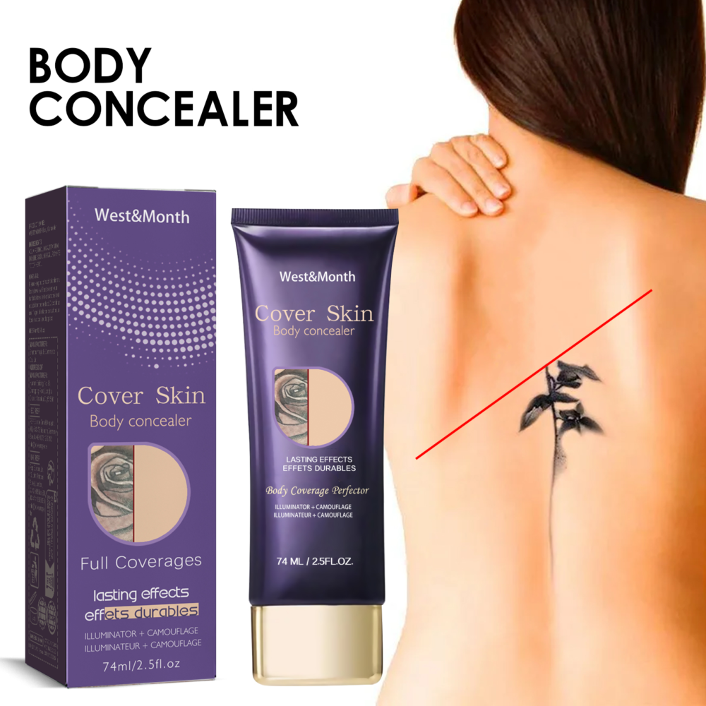 Body Concealer, Waterproof Cover Tattoo Scars Birthmark Invisible Body Concealer #JL05-w13190691