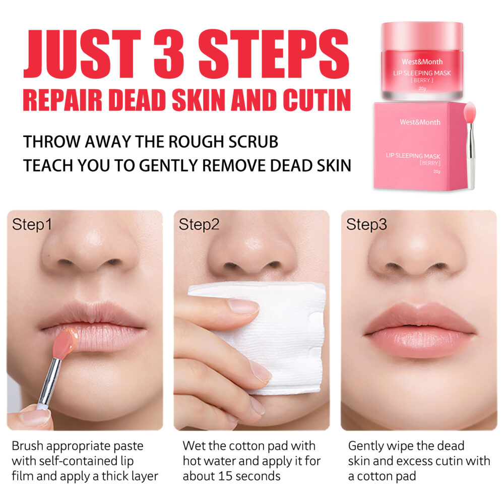 Lip Sleeping Mask, Moisturizing And Smoothing Lip Line Repair And Plump Lip Mask #JL05-w13190665 - Image 4