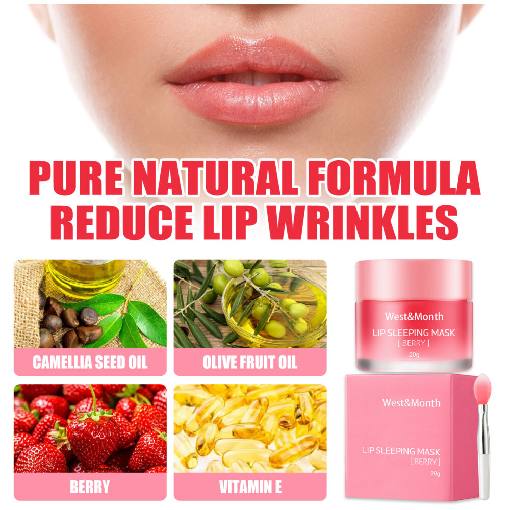 Lip Sleeping Mask, Moisturizing And Smoothing Lip Line Repair And Plump Lip Mask #JL05-w13190665 - Image 5