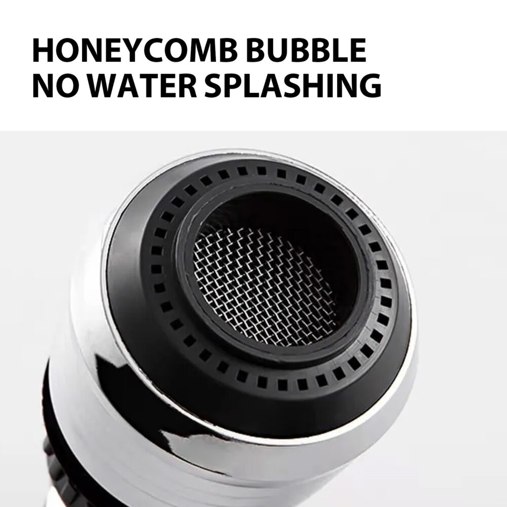 Supercharged Shower Head Home Kitchen Faucet Anti-Splash Head Universal Rotary Supercharged Stainless Steel Shower Head #JL05-w13130584 - Image 4