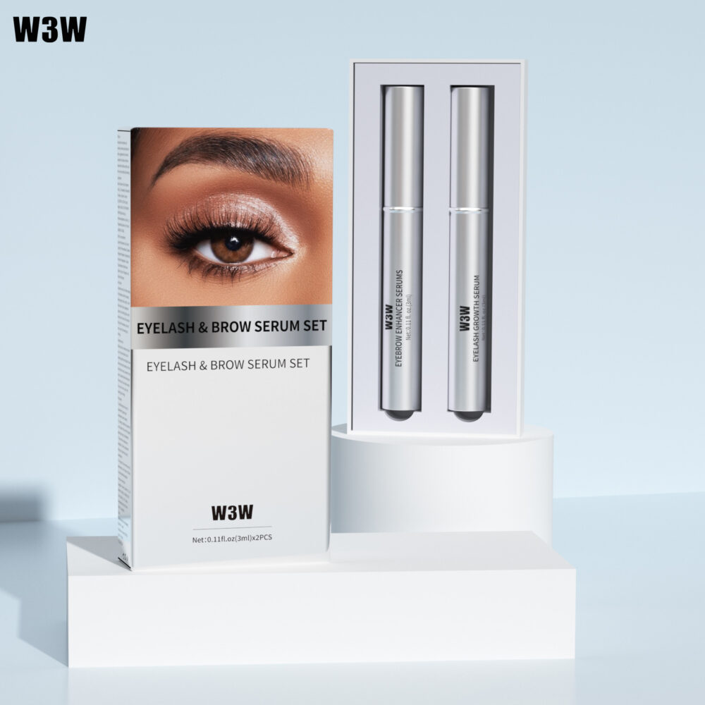 Eyelash and eyebrow growth set,Brow Enhancer, for Longer Fuller and Thicker Luscious Lashes and Eyebrows (3ml+3ml),Eye Makeup Products,Natural Curl/Long Lasting Eyelashes Extension Serum,Eyelash care product for women&girl, Mascara, Cosmetic #JL05-w13300144 - Image 2