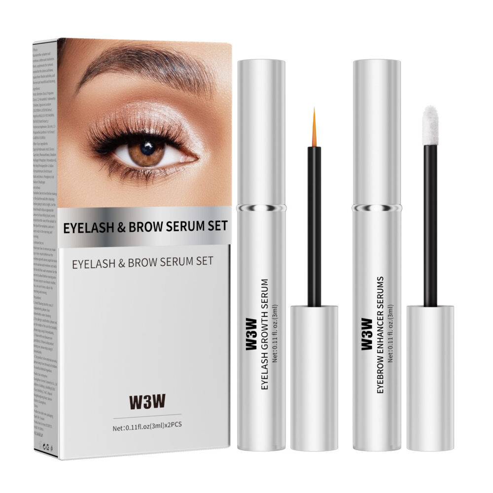 Eyelash and eyebrow growth set,Brow Enhancer, for Longer Fuller and Thicker Luscious Lashes and Eyebrows (3ml+3ml),Eye Makeup Products,Natural Curl/Long Lasting Eyelashes Extension Serum,Eyelash care product for women&girl, Mascara, Cosmetic #JL05-w13300144 - Image 3