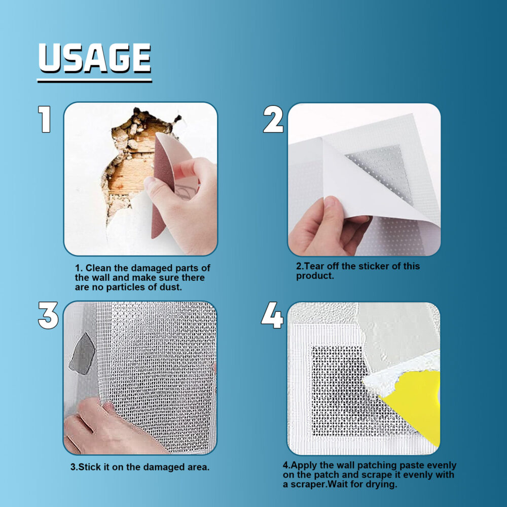 Wall Leak Fill Repair Plaster Set Home Wall Repair Cover Stain Reconditioning Paint #WYL-w13231058 - Image 7