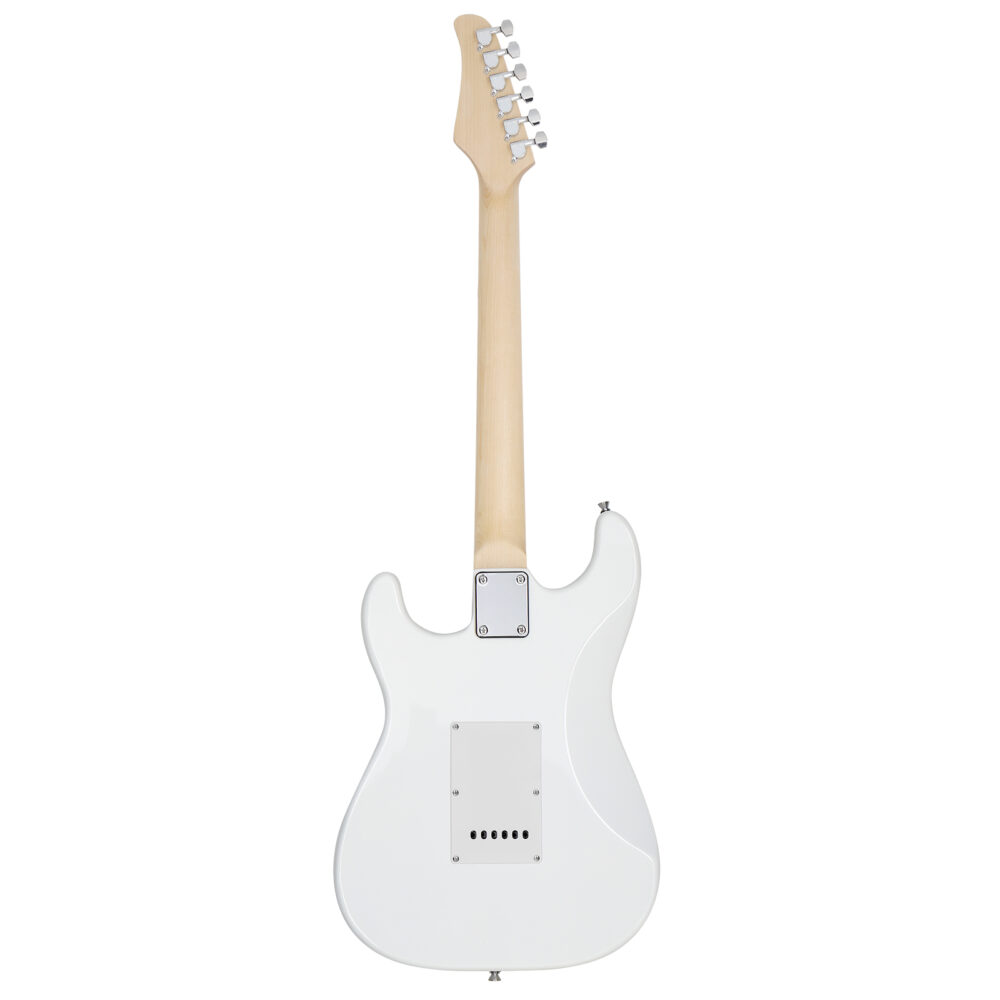 Glarry GST Stylish H-S-S Pickup Electric Guitar Kit with 20W AMP Bag Guitar Strap White #JL06-69703397 - Image 9