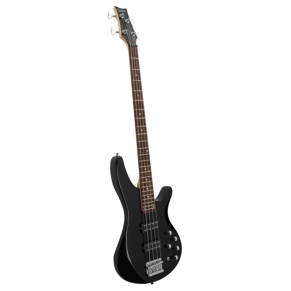 Glarry 44 Inch GIB 4 String H-H Pickup Laurel Wood Fingerboard Electric Bass Guitar with Bag and other Accessories Black #JL06-93617569 - Image 4