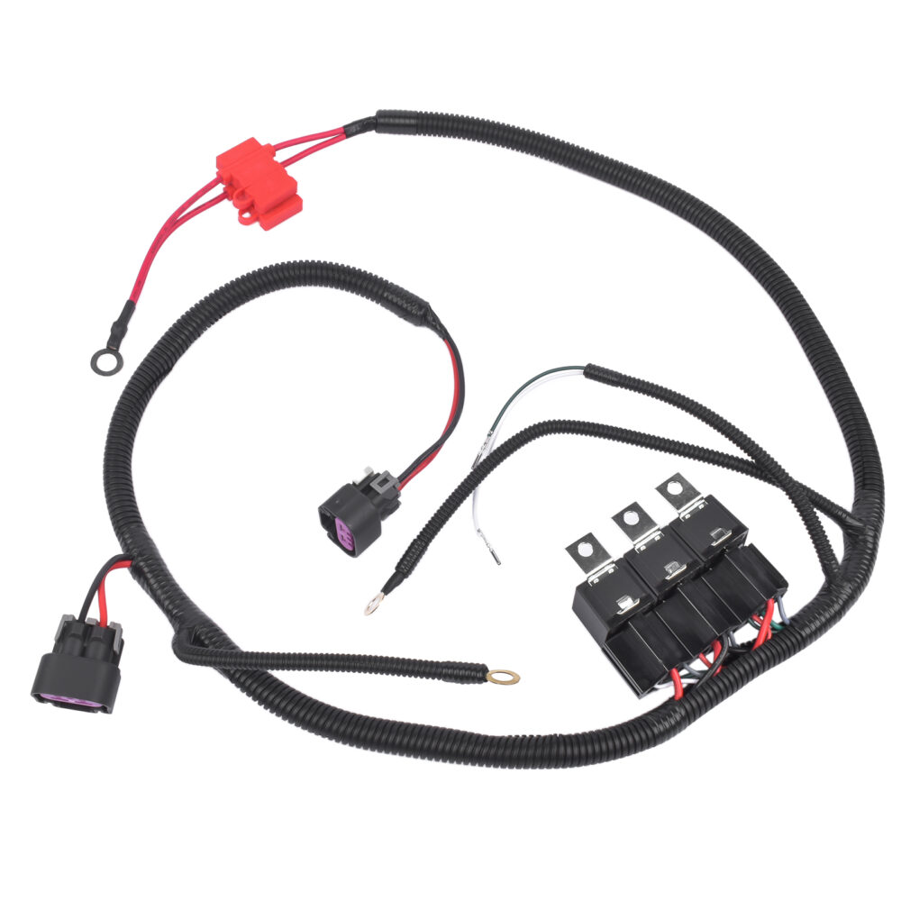 Dual Electric Fan Upgrade Wiring Harness For 1999–2006 ECU Control GM Silverado #JL06-80332619 - Image 3