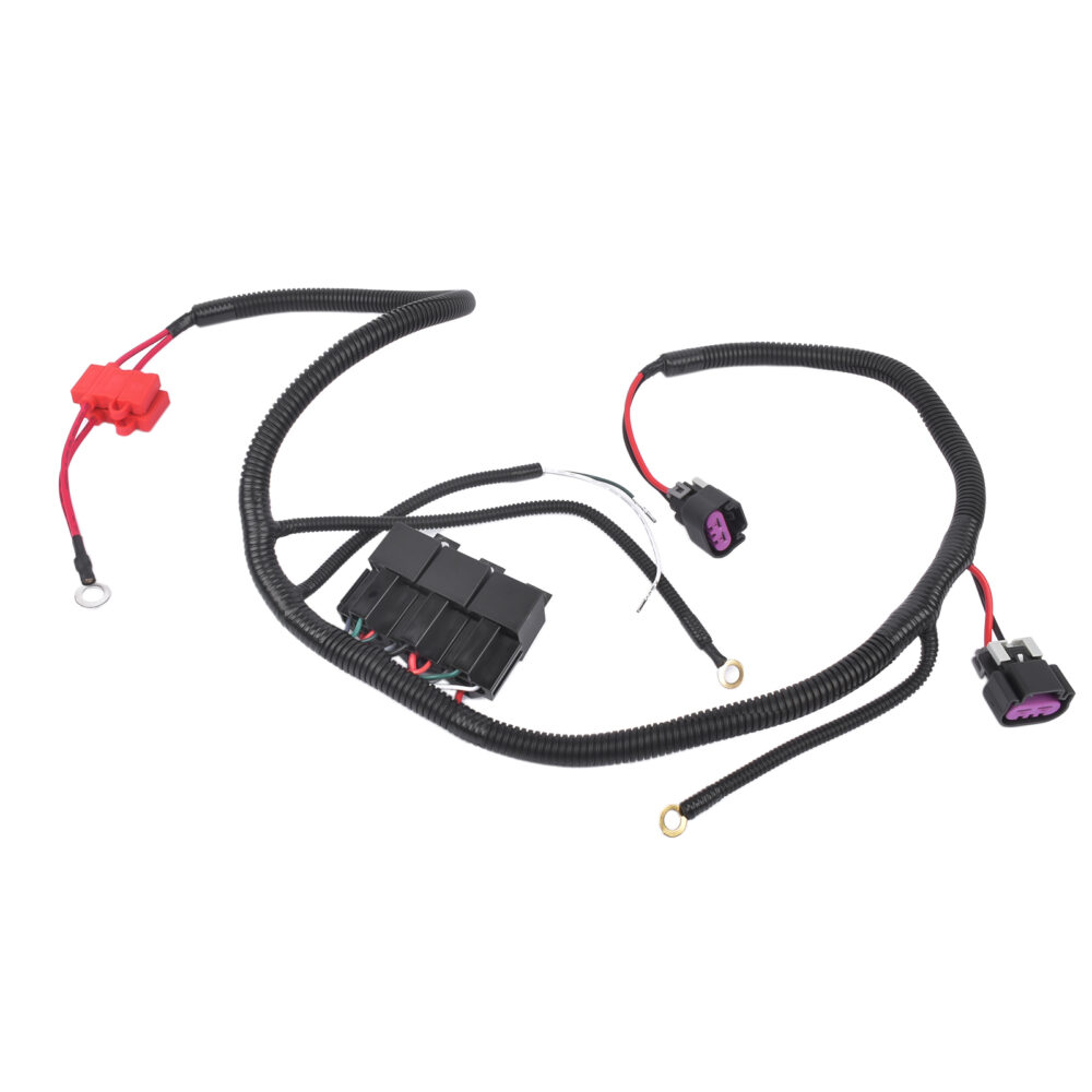 Dual Electric Fan Upgrade Wiring Harness For 1999–2006 ECU Control GM Silverado #JL06-80332619 - Image 5