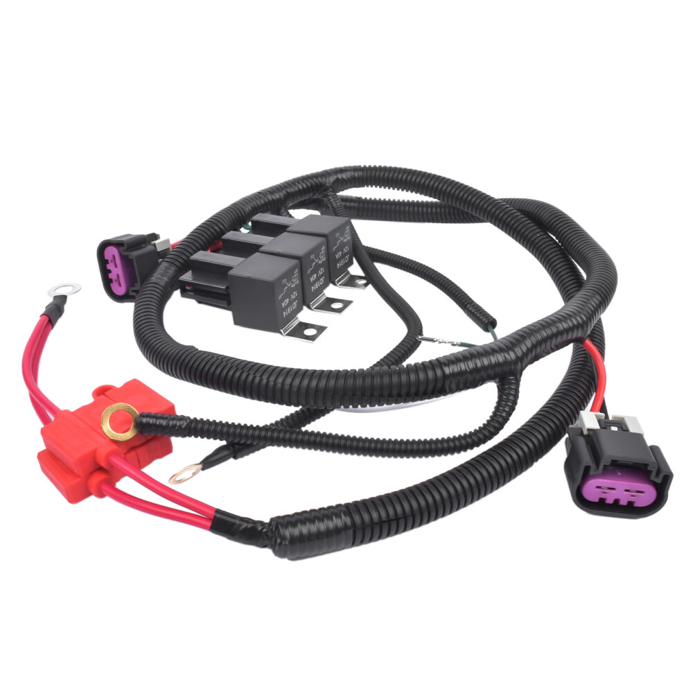 Dual Electric Fan Upgrade Wiring Harness For 1999–2006 ECU Control GM Silverado #JL06-80332619 - Image 4