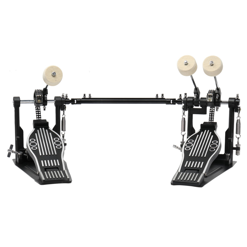 Wool Felt Hammer Double Drum Pedal Professional Double Bass Drum Pedal Black #JL06-99363475