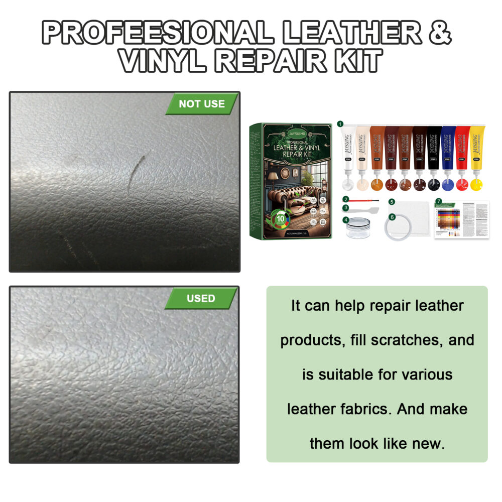 Furniture leather repair ten-color kit Sofa leather shoes refurbishment decontamination crack repair #JL04-CNJAC05-A002-1-GN1 - Image 2