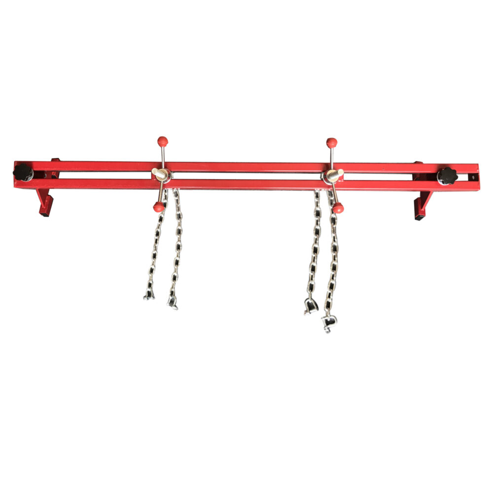 Engine Load Leveler 1100lbs Capacity Support Bar Transmission W/ Dual Hook Red #JL06-08391221 - Image 9