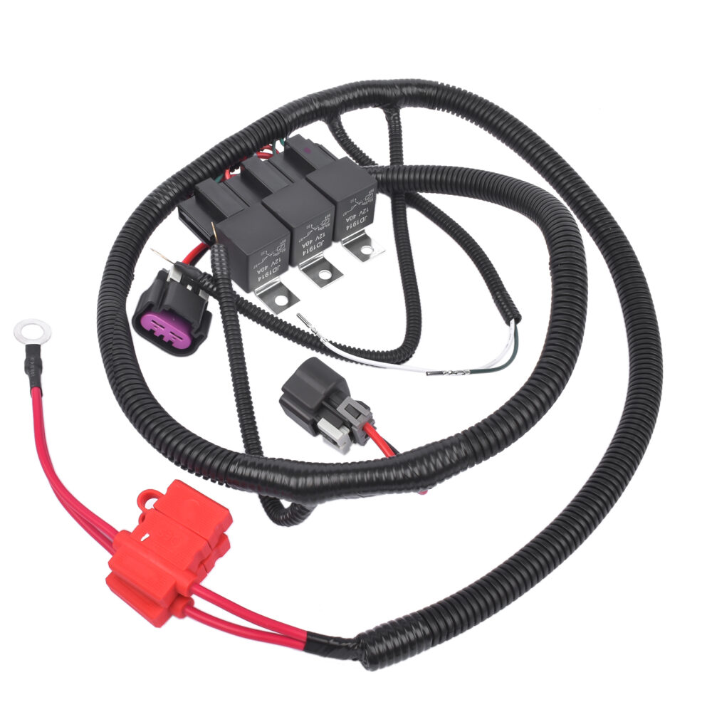 Dual Electric Fan Upgrade Wiring Harness For 1999–2006 ECU Control GM Silverado #JL06-80332619