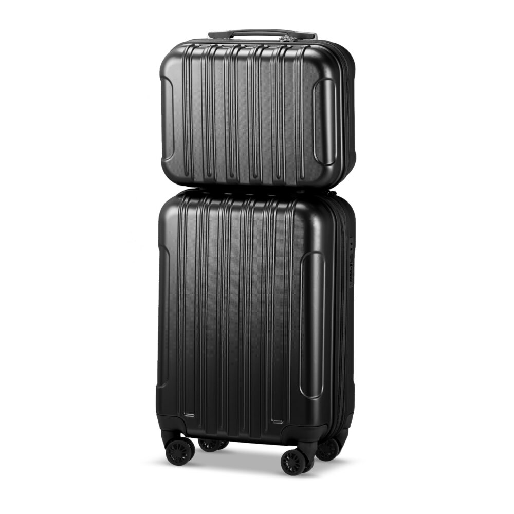 2 Piece Luggage Set, 20" Carry-On Expandble Luggage Hardside Lightweight Suitcase, 14" Mini Cosmetic Cases #SY-71033973 - Image 10