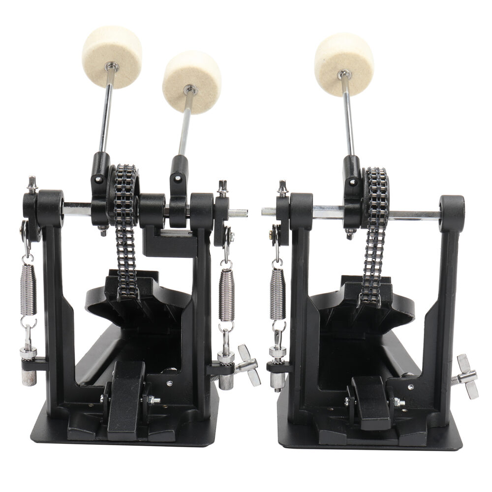 Wool Felt Hammer Double Drum Pedal Professional Double Bass Drum Pedal Black #JL06-99363475 - Image 8