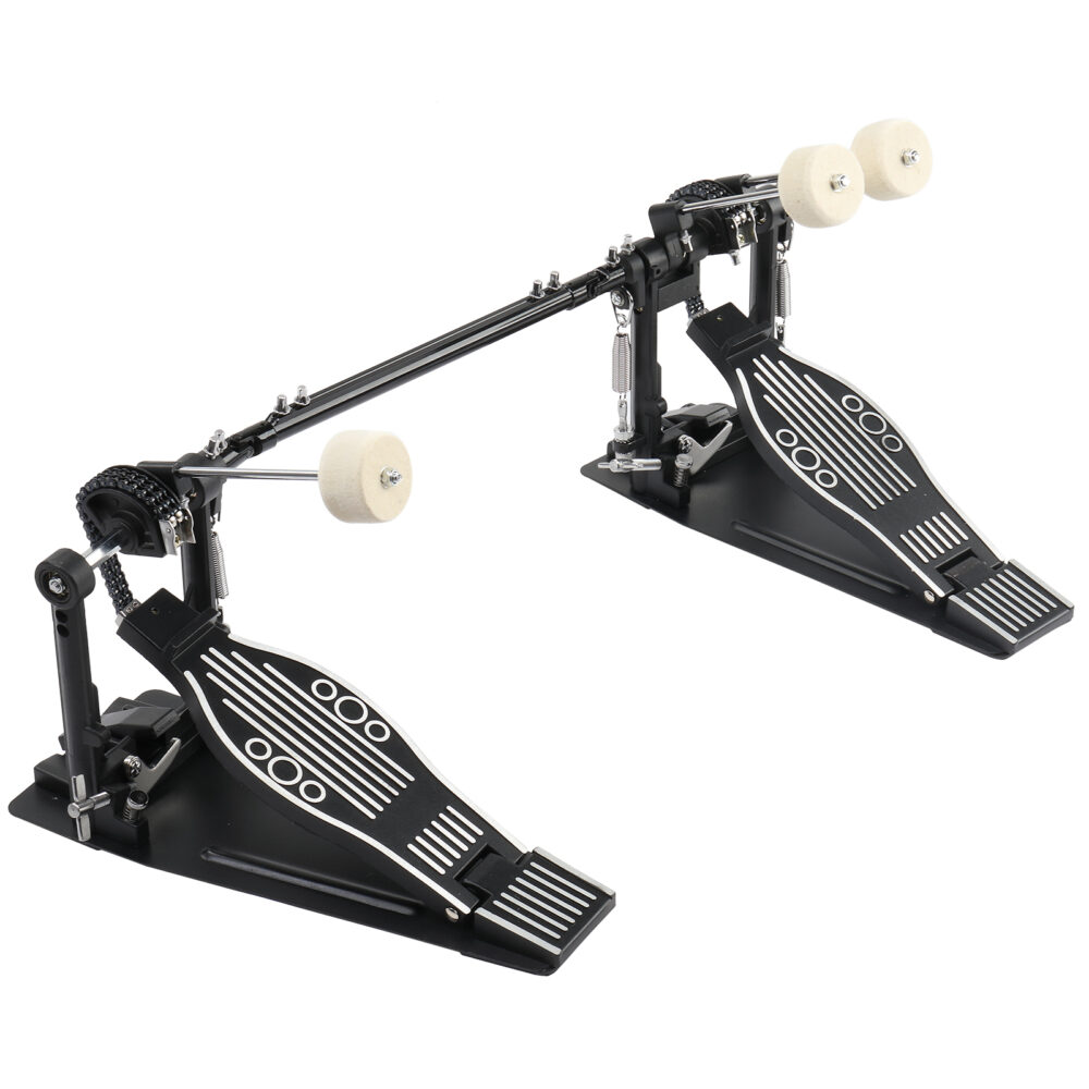 Wool Felt Hammer Double Drum Pedal Professional Double Bass Drum Pedal Black #JL06-99363475 - Image 4