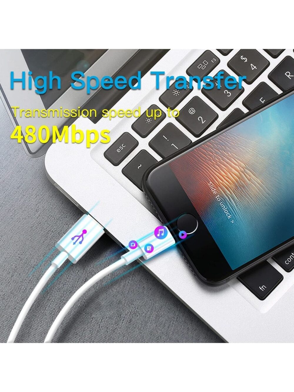 USB C To Lightning Cable Apple MFi Certified 3Pack 6FT IPhone Fast Charger Power Delivery Type Charging Cord Compatible With 15 14 13 Pro Max 12 11 XS XR X 8 IPad #JL06-14684880 - Image 4