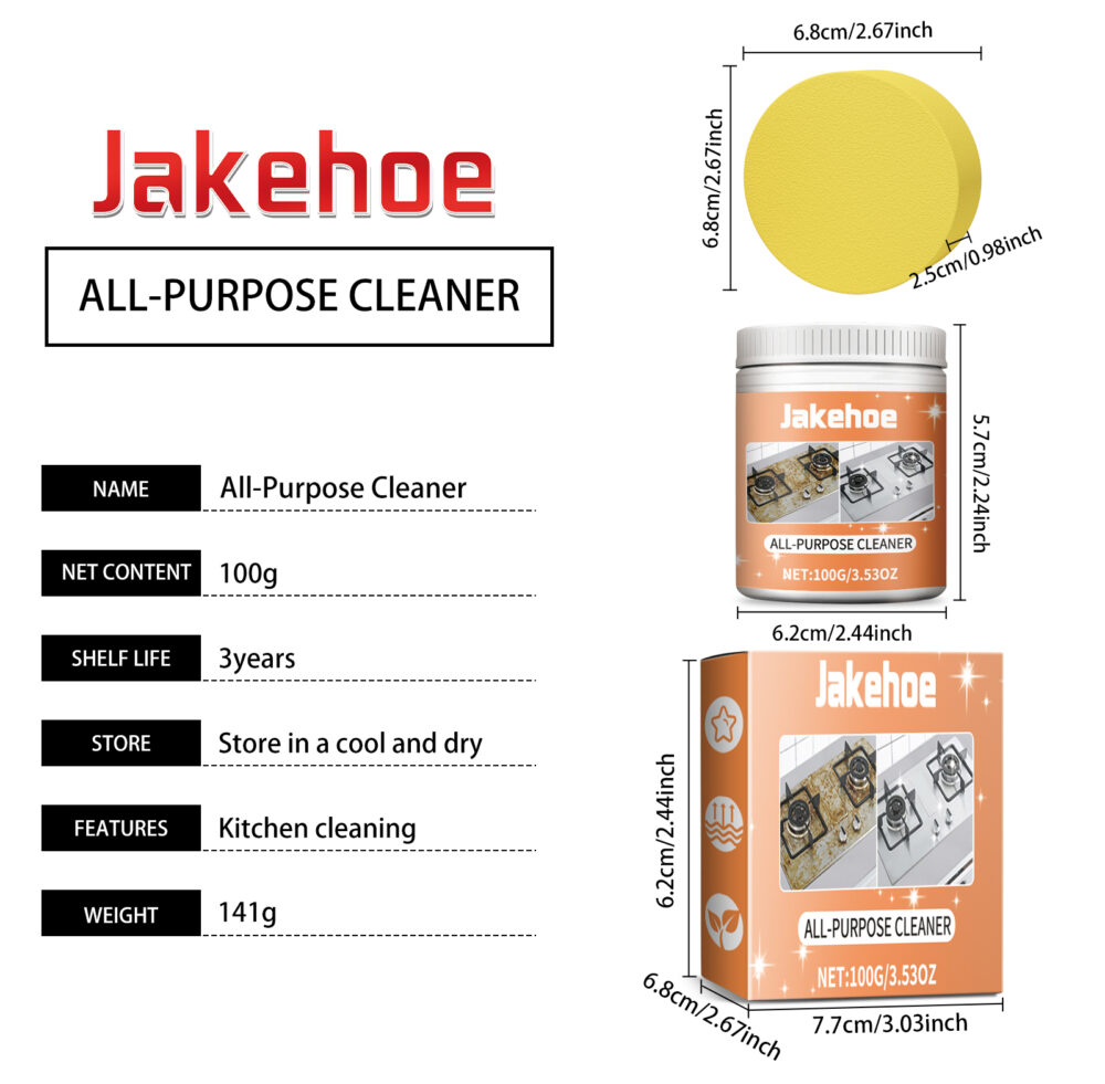 Multi-purpose cleaning paste Household kitchen stove hood stains and oil stains easily clean and polish #JL04-JHC01-A026-1-OG1 - Image 2