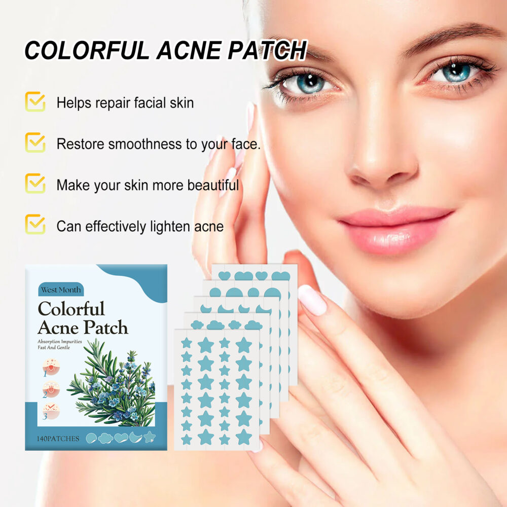 Blue Acne Patch Mild Clean and Repair Acne Facial Impurities Care patch #JL04-WEA05-A003-140-BU1 - Image 5