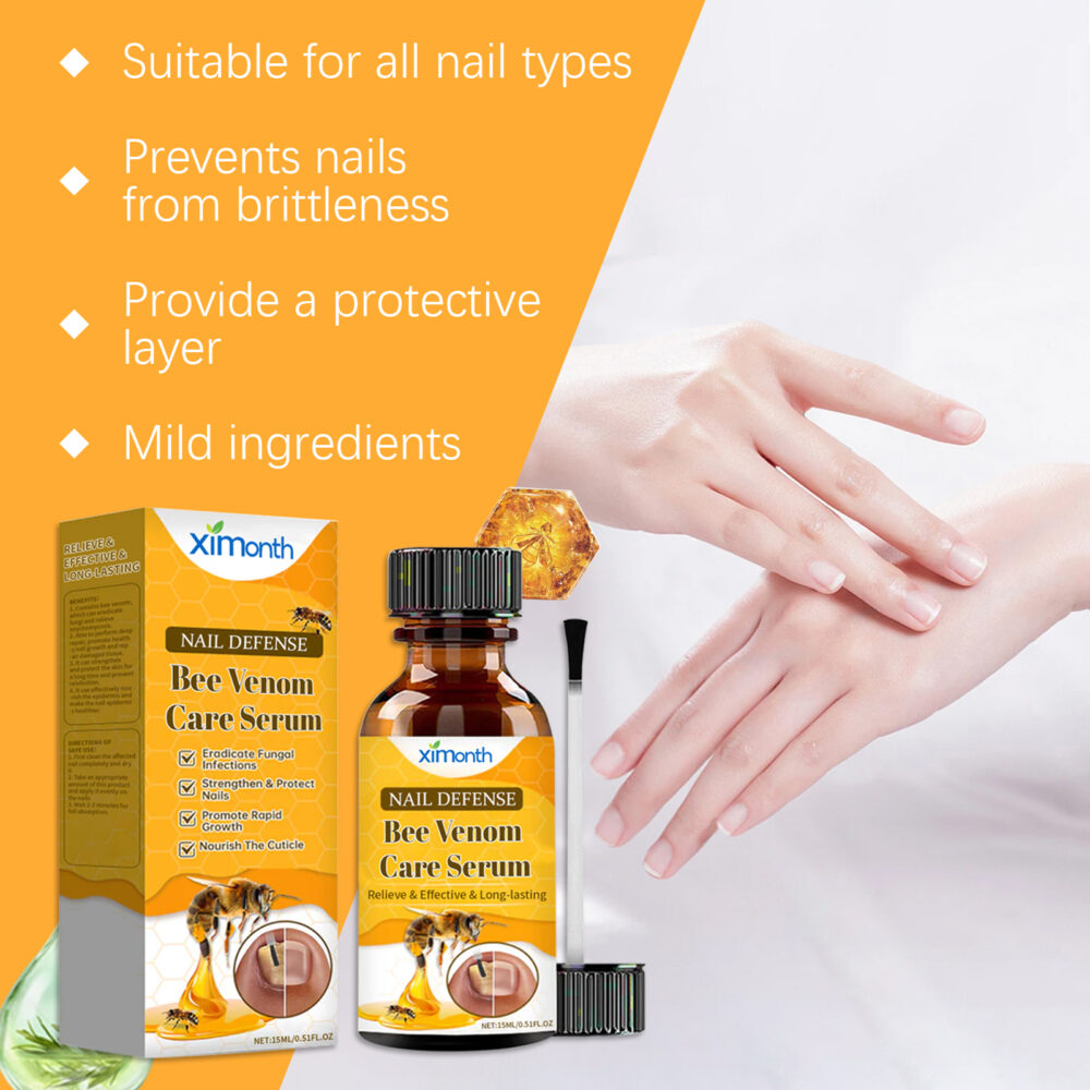 Bee Venom Gray Nail Care Solution Hand and Foot gray Nail cleaning, Repairing, softening and brightening nutritional care solution #JL04-XIB05-A038-15-YE1 - Image 15