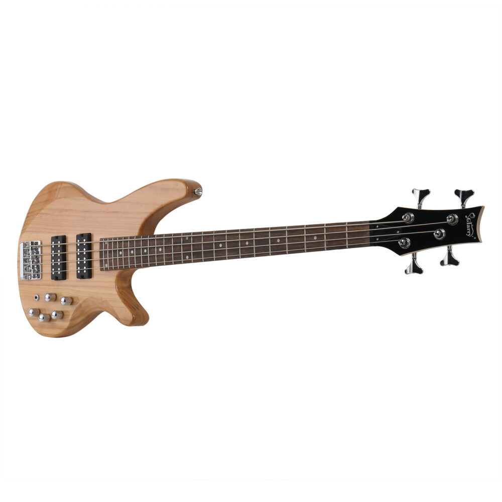 Glarry 44 Inch GIB 4 String H-H Pickup Laurel Wood Fingerboard Electric Bass Guitar with Bag and other Accessories Burlywood #JL06-51845818 - Image 11