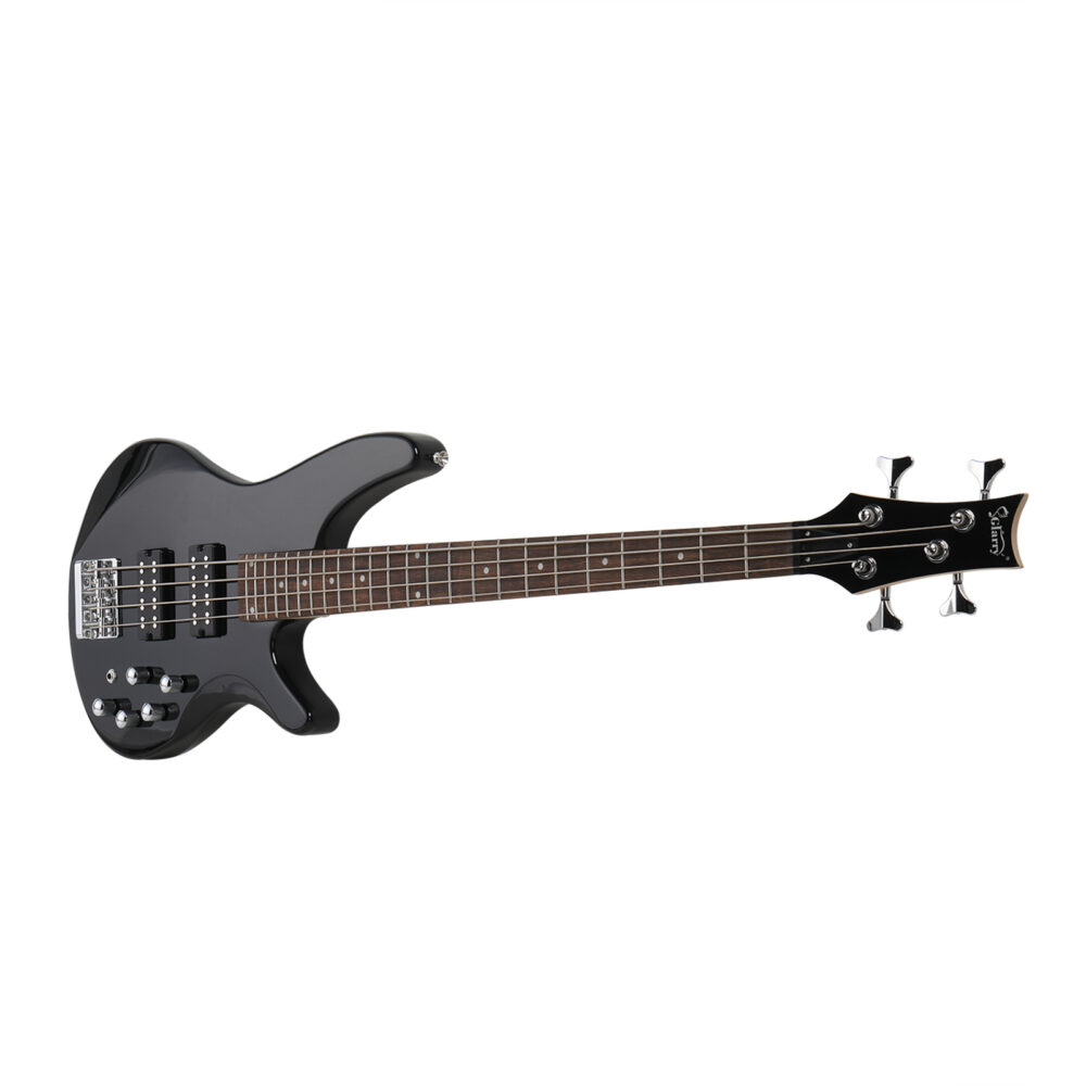 Glarry 44 Inch GIB 4 String H-H Pickup Laurel Wood Fingerboard Electric Bass Guitar with Bag and other Accessories Black #JL06-93617569 - Image 16