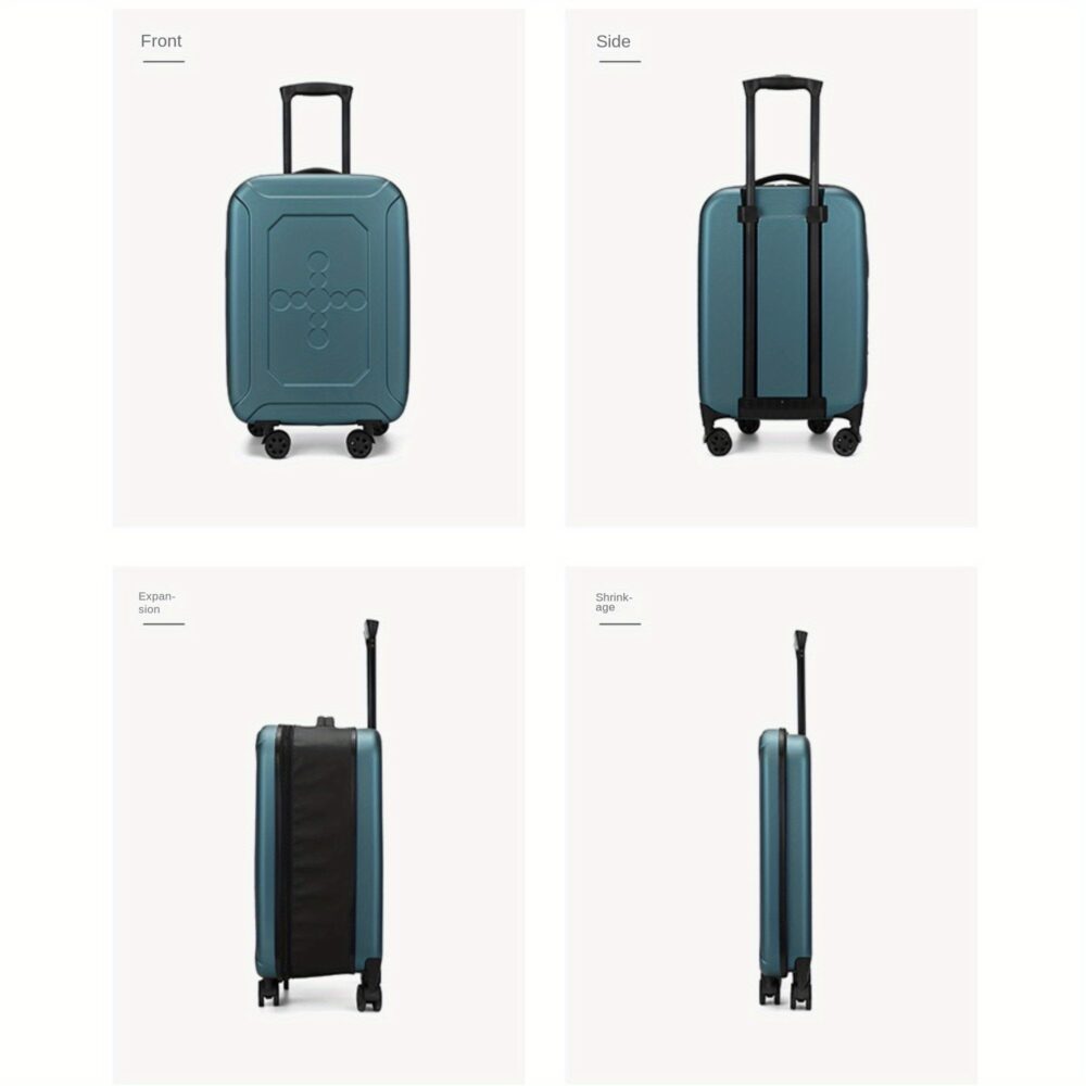 20'' Carry on Luggage, Folding Luggage with Space-Saving, Suitcases with Spinner Wheels Brought on Plane Small Lightweight Password Luggage #SY-73322968 - Image 5