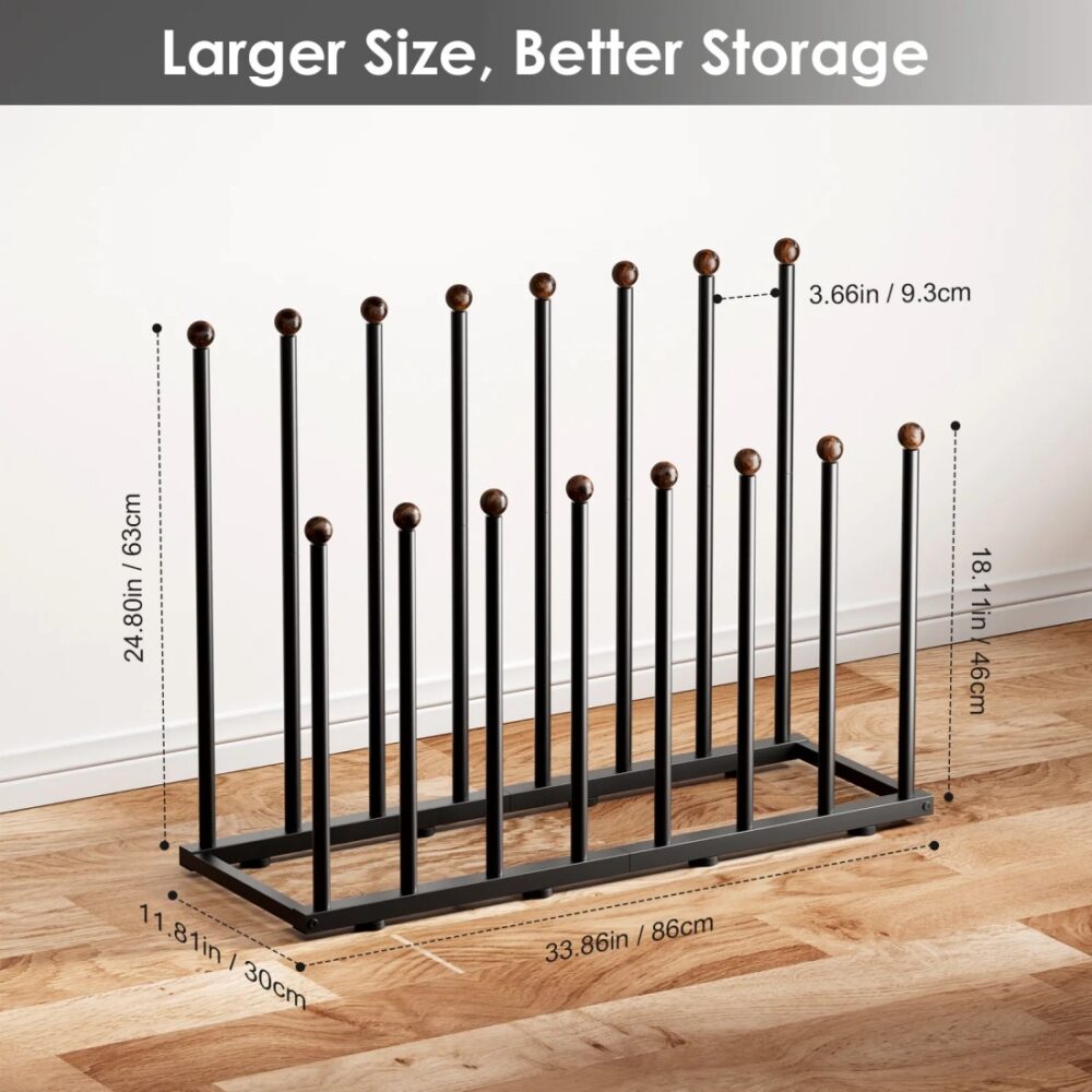 Boot Rack Organizer for 8 Pairs, Free Standing Boot Storage Metal Shoe Rack Fit for Tall Boots #JL06-94789588 - Image 6