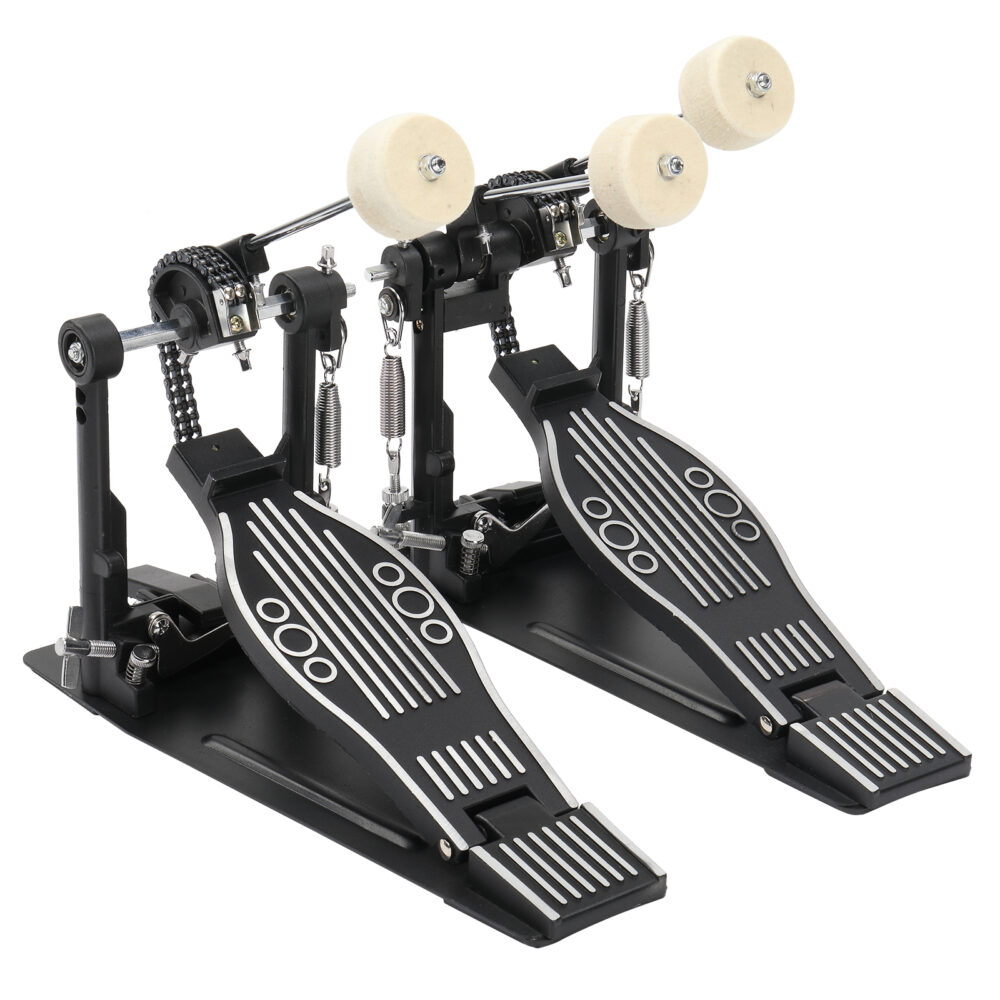 Wool Felt Hammer Double Drum Pedal Professional Double Bass Drum Pedal Black #JL06-99363475 - Image 16