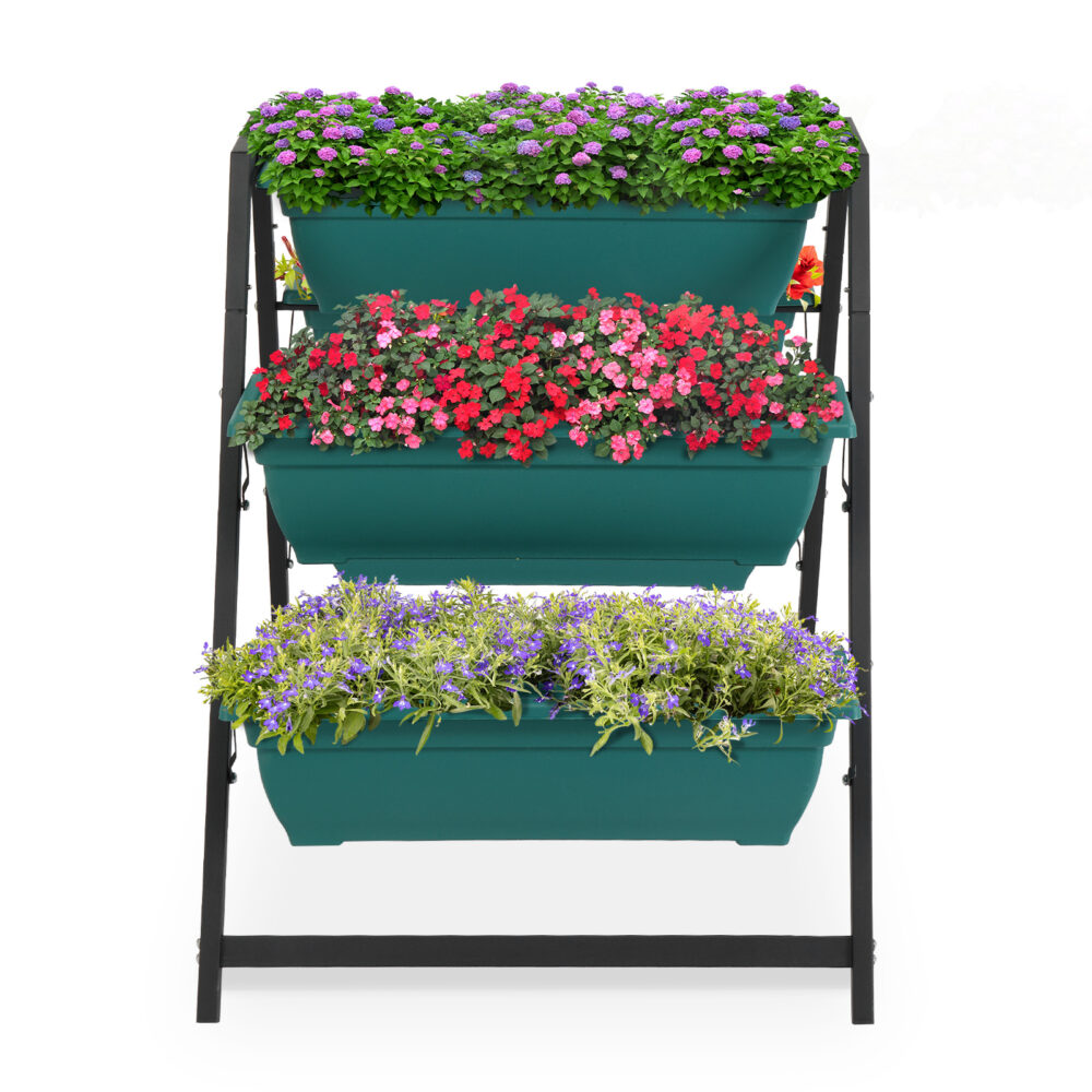 Raised Garden Planter Bed, Tiered Planter Stand with 5 Boxes, Vertical Raised Garden Bed for Herbs, Flowers, or Vegetables in Patio Balcony Indoor Outdoor #SY-22492182 - Image 10