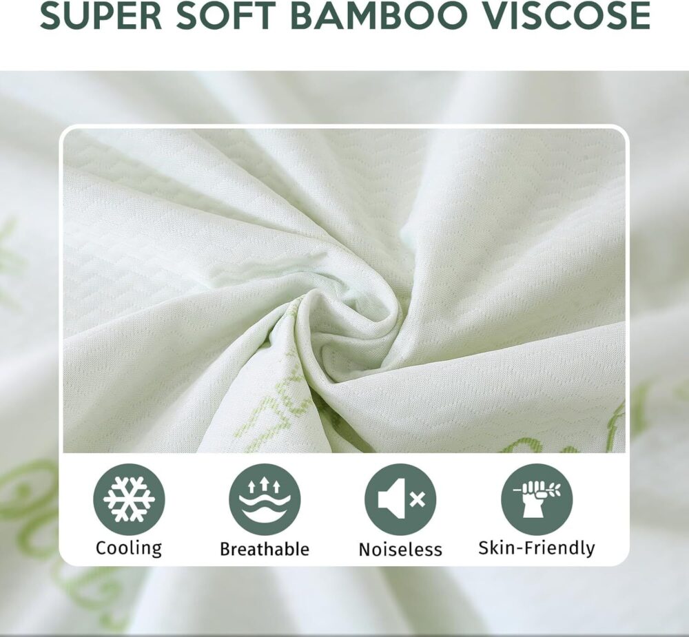 Extra Deep Bamboo Mattress Protector Waterproof Breathable Mattress Bed Cover #JL05-w13138920 - Image 10