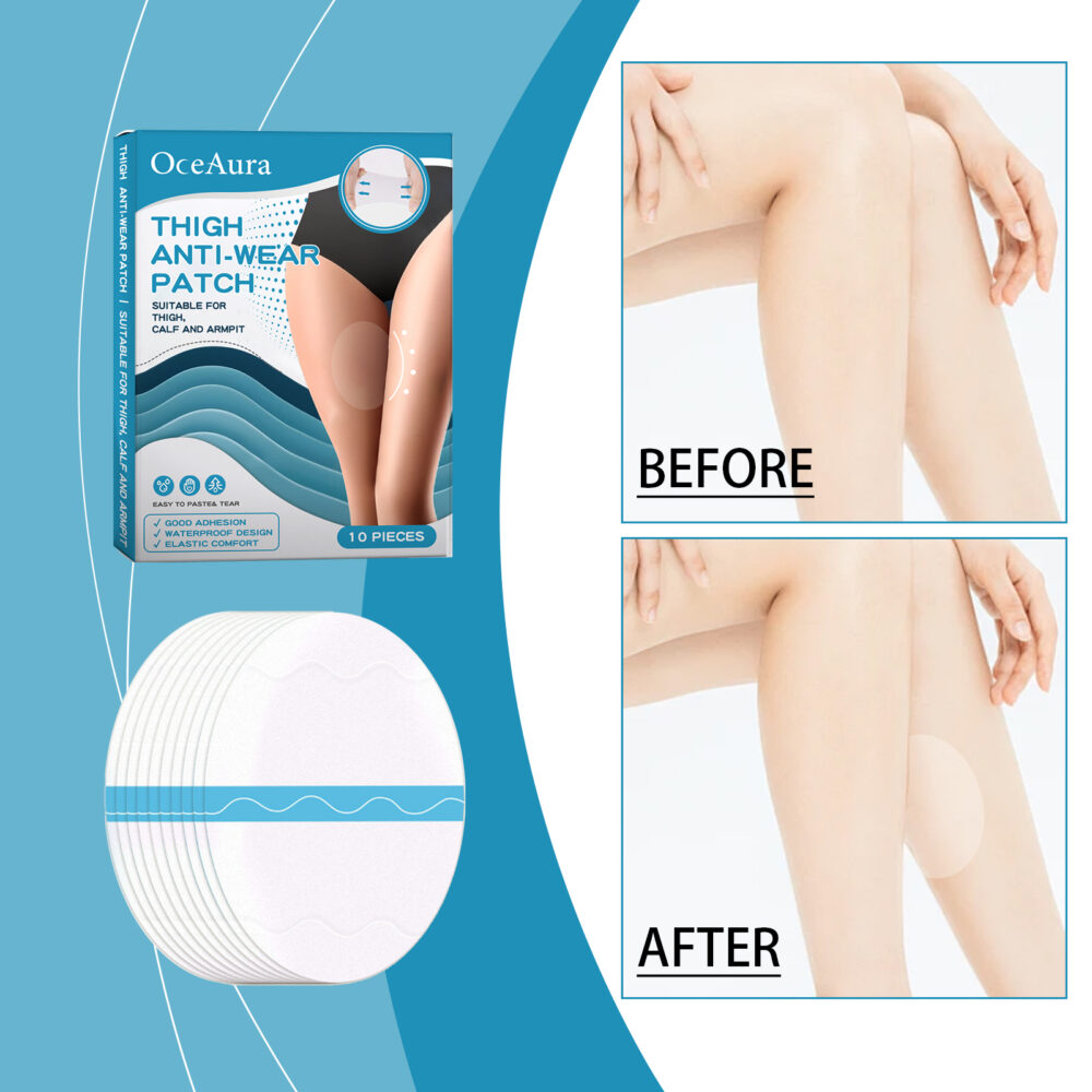 Thigh anti-wear Adhesive Thigh and calf non-trace leg protector Breathable invisible multi-functional anti-wear foot adhesive #JL04-OCA06-A080-10-WH1