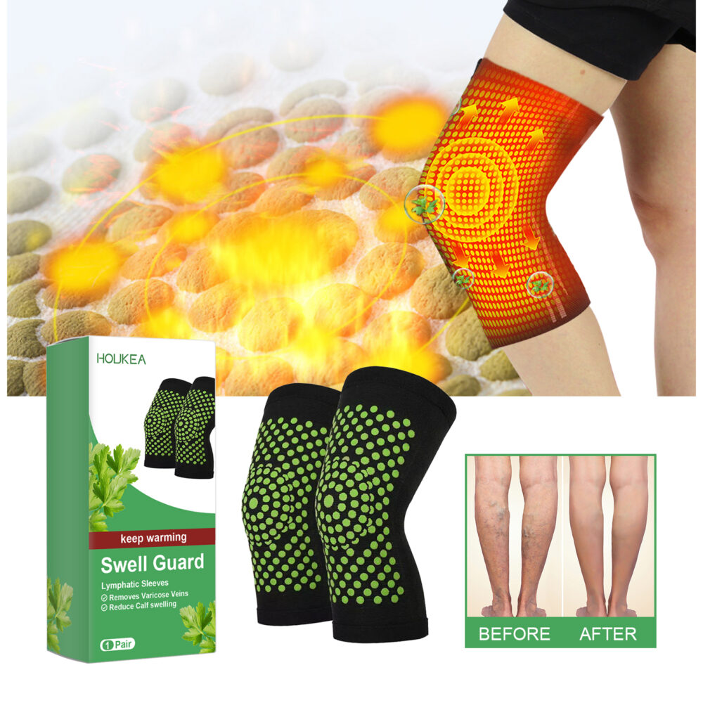 Self-heating lymph leg sleeve relieves muscle soreness and reduces lymph swelling discomfort body care sleeve #JL04-HKB05-A010-1-GN1