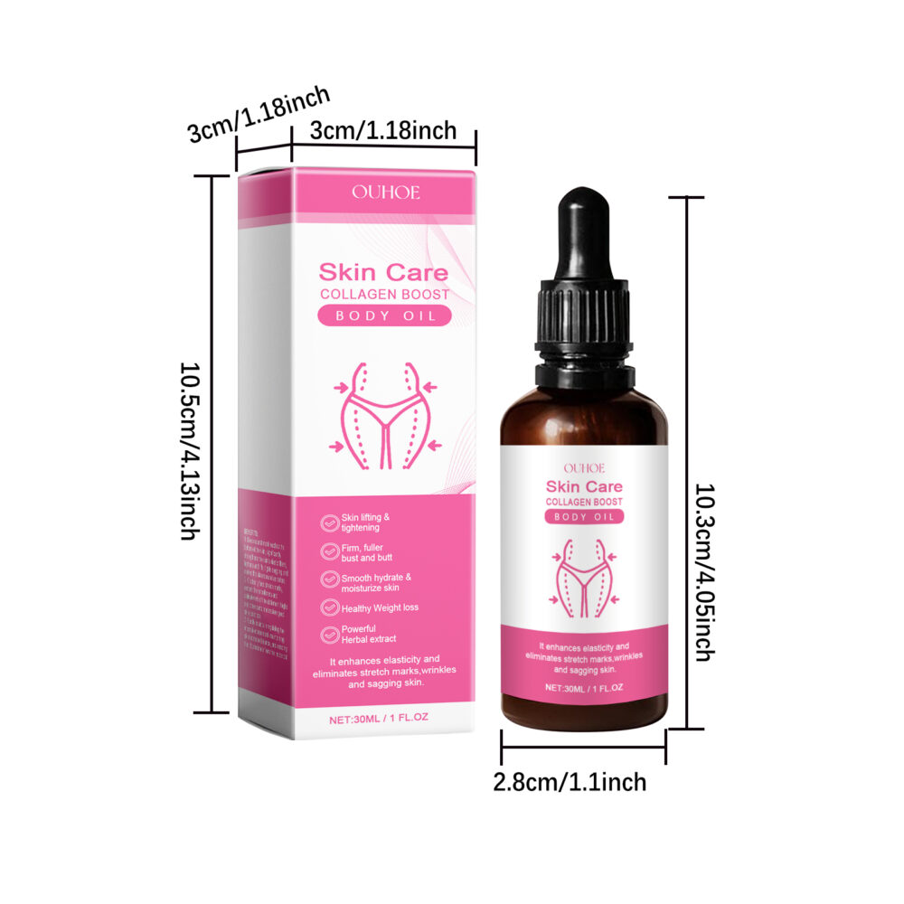 Collagen Supplement Oil Highlights the curves of the breasts and lifts the buttocks and slimming care oil #JL04-OUA06-A199-30-WH1 - Image 2