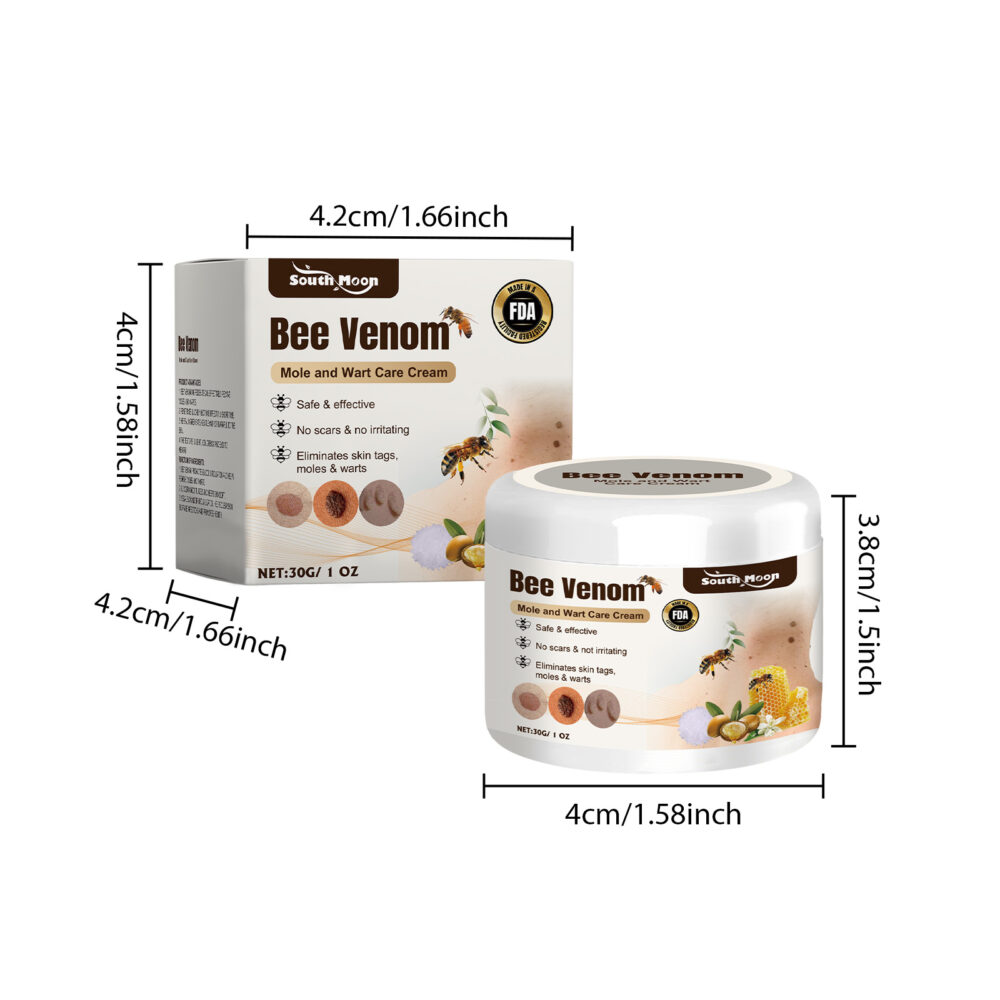 Beesvenom Wart Cream Lightening skin Mole Wart Clean Repair Smooth skin care cream #JL04-SOB04-A022-30-WH1 - Image 2