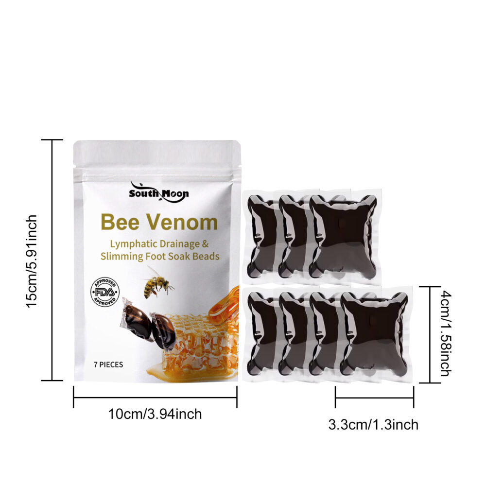 Bee Venom Foot Bath Gel relieves leg swelling Repair Veins Firming Body Shaping Foot Bath Pack #JL04-SOB07-A008-7-WH1 - Image 2