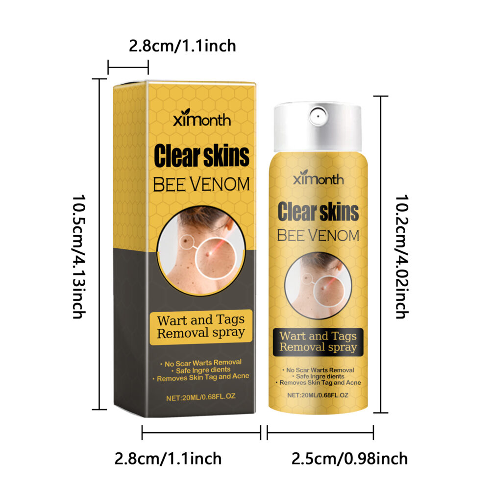 Beesvenom Wart Care Spray Clean and Fade Body Flesh Mole Smooth Skin Repair spray #JL04-XIA06-A264-20-YE1 - Image 2