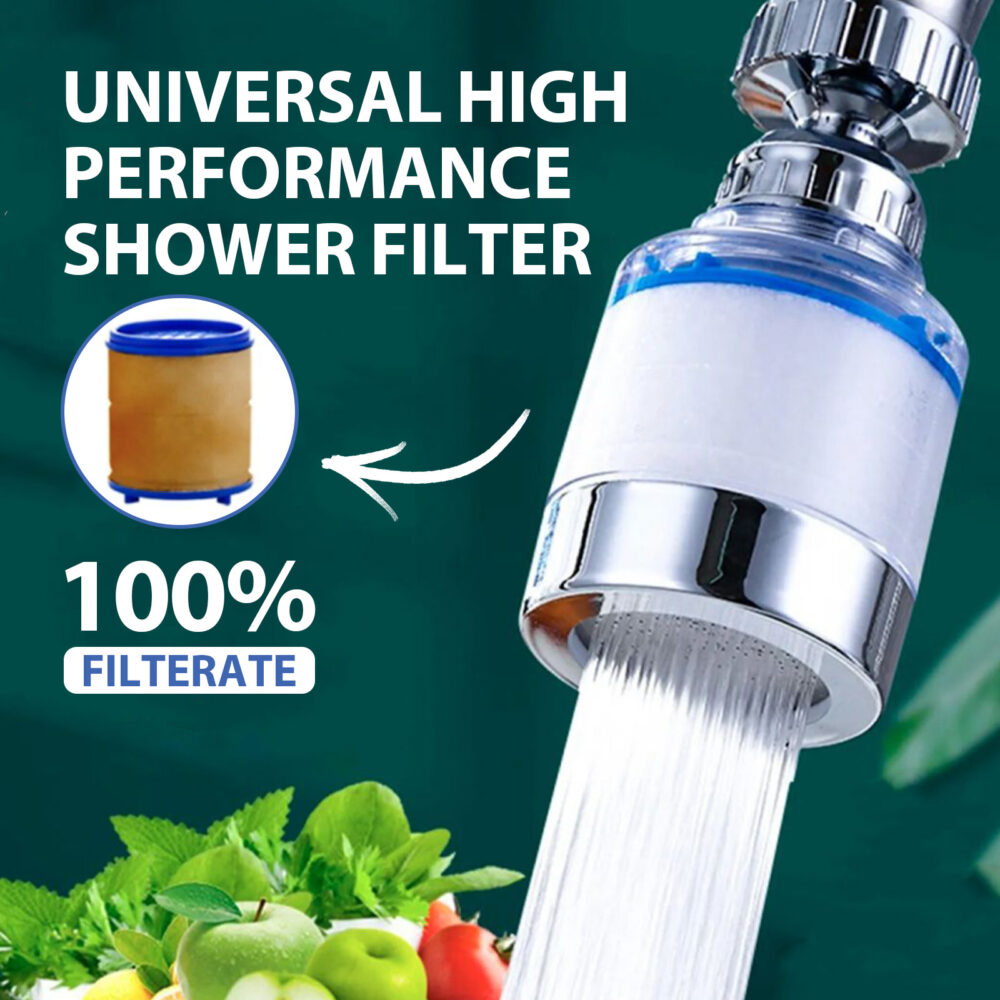 Faucet filter 360° rotating head filter shower water kitchen home water purifier #JL04-JUB06-A047-1-BK1 - Image 3