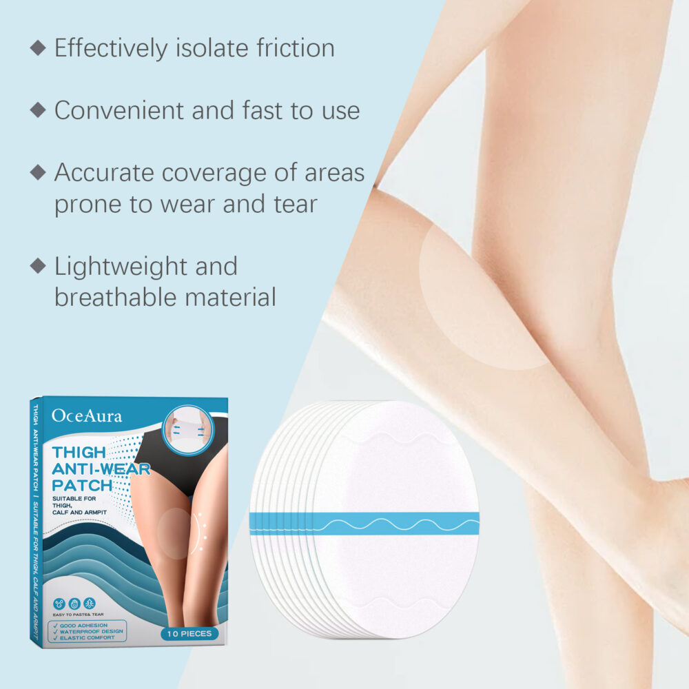 Thigh anti-wear Adhesive Thigh and calf non-trace leg protector Breathable invisible multi-functional anti-wear foot adhesive #JL04-OCA06-A080-10-WH1 - Image 11