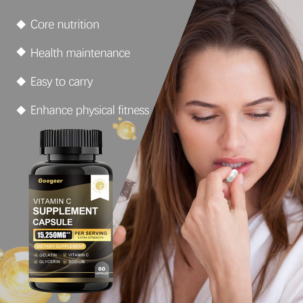 Multi-dimensional C supplement capsule daily nutrition supplement high-efficiency vitamin formula mild and easy to absorb and enhance physical strength #JL04-GOB07-A031-60-BK1 - Image 9