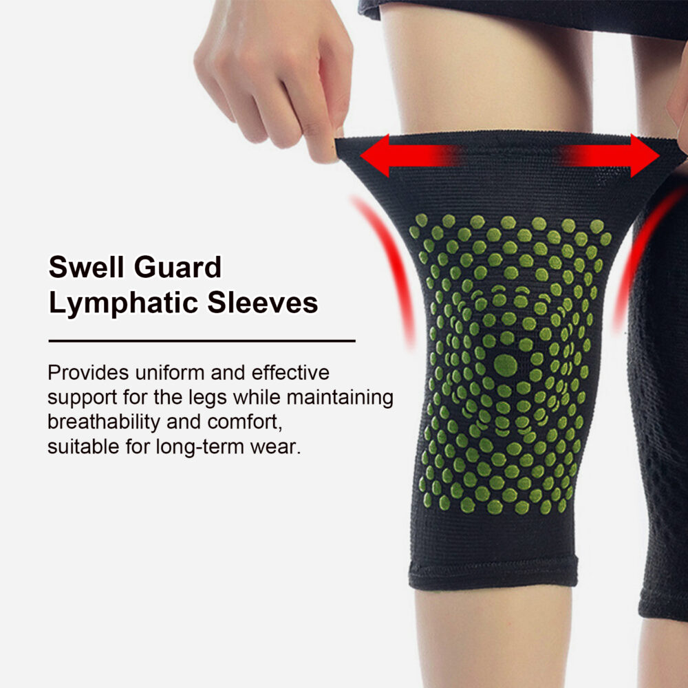 Self-heating lymph leg sleeve relieves muscle soreness and reduces lymph swelling discomfort body care sleeve #JL04-HKB05-A010-1-GN1 - Image 5