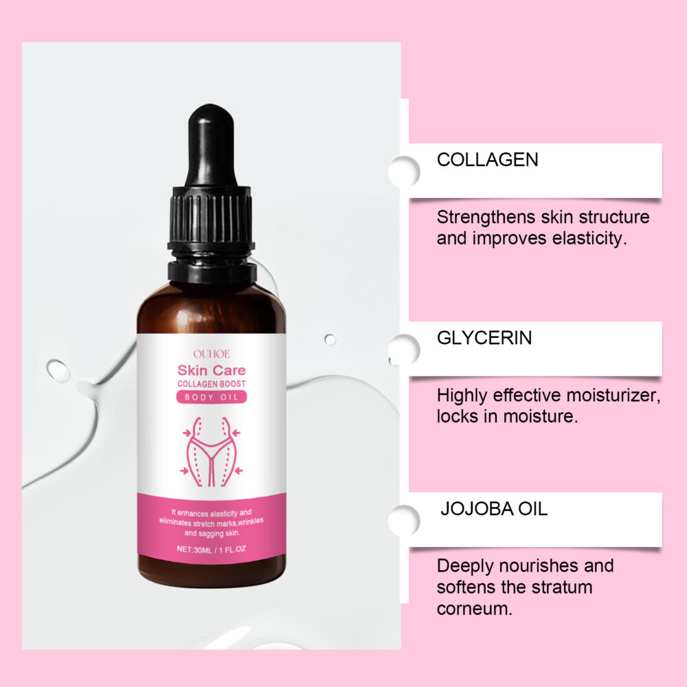 Collagen Supplement Oil Highlights the curves of the breasts and lifts the buttocks and slimming care oil #JL04-OUA06-A199-30-WH1 - Image 6