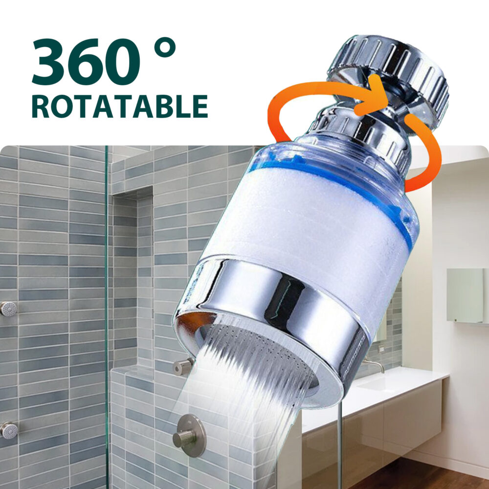 Faucet filter 360° rotating head filter shower water kitchen home water purifier #JL04-JUB06-A047-1-BK1 - Image 7