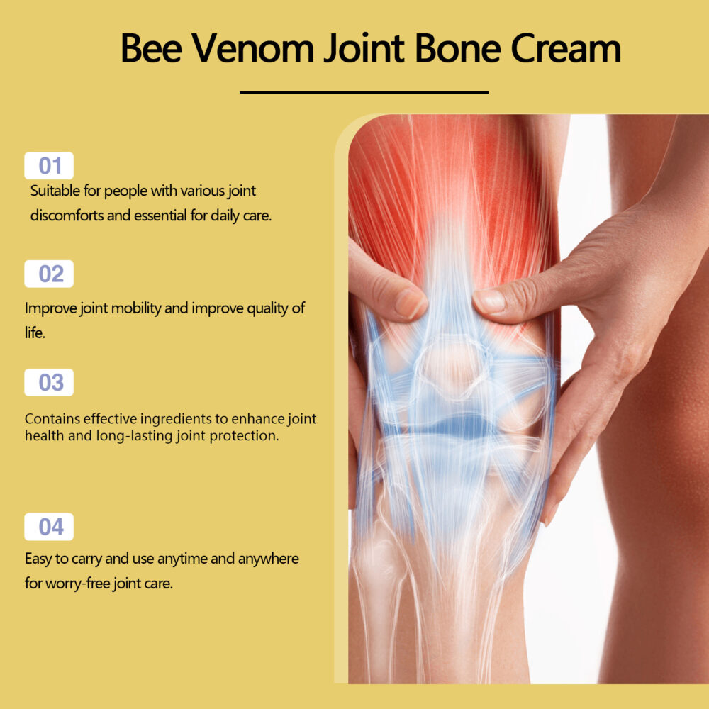 Bee Venom Joint Care Cream Massage repair joints muscle acid distension external bone care cream #JL04-SOB05-A010-30-YE1 - Image 7