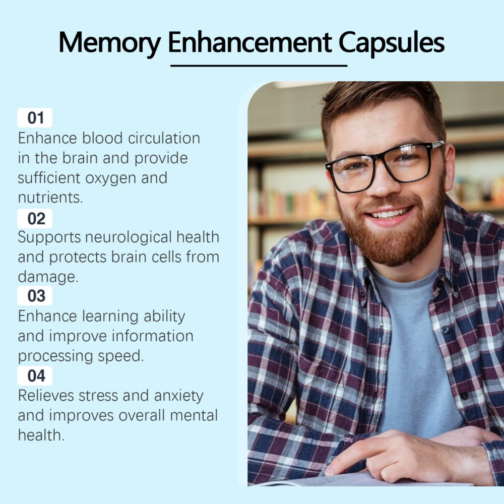 Memory enhancement capsules Memory enhancement capsules body treatment #JL04-GOB04-A002-60-BU1 - Image 7