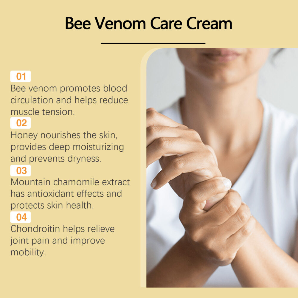 Bee venom care cream can effectively relieve body joints and bones aching health care external massage care #JL04-XIB07-A075-120-WH1 - Image 7