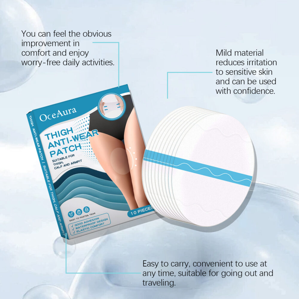 Thigh anti-wear Adhesive Thigh and calf non-trace leg protector Breathable invisible multi-functional anti-wear foot adhesive #JL04-OCA06-A080-10-WH1 - Image 7