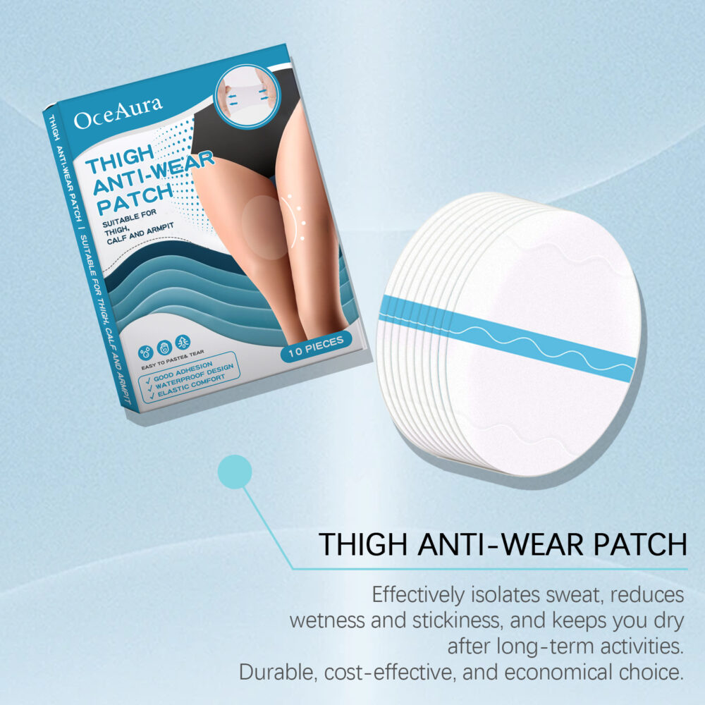 Thigh anti-wear Adhesive Thigh and calf non-trace leg protector Breathable invisible multi-functional anti-wear foot adhesive #JL04-OCA06-A080-10-WH1 - Image 8