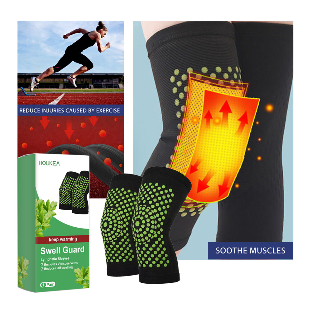 Self-heating lymph leg sleeve relieves muscle soreness and reduces lymph swelling discomfort body care sleeve #JL04-HKB05-A010-1-GN1 - Image 9